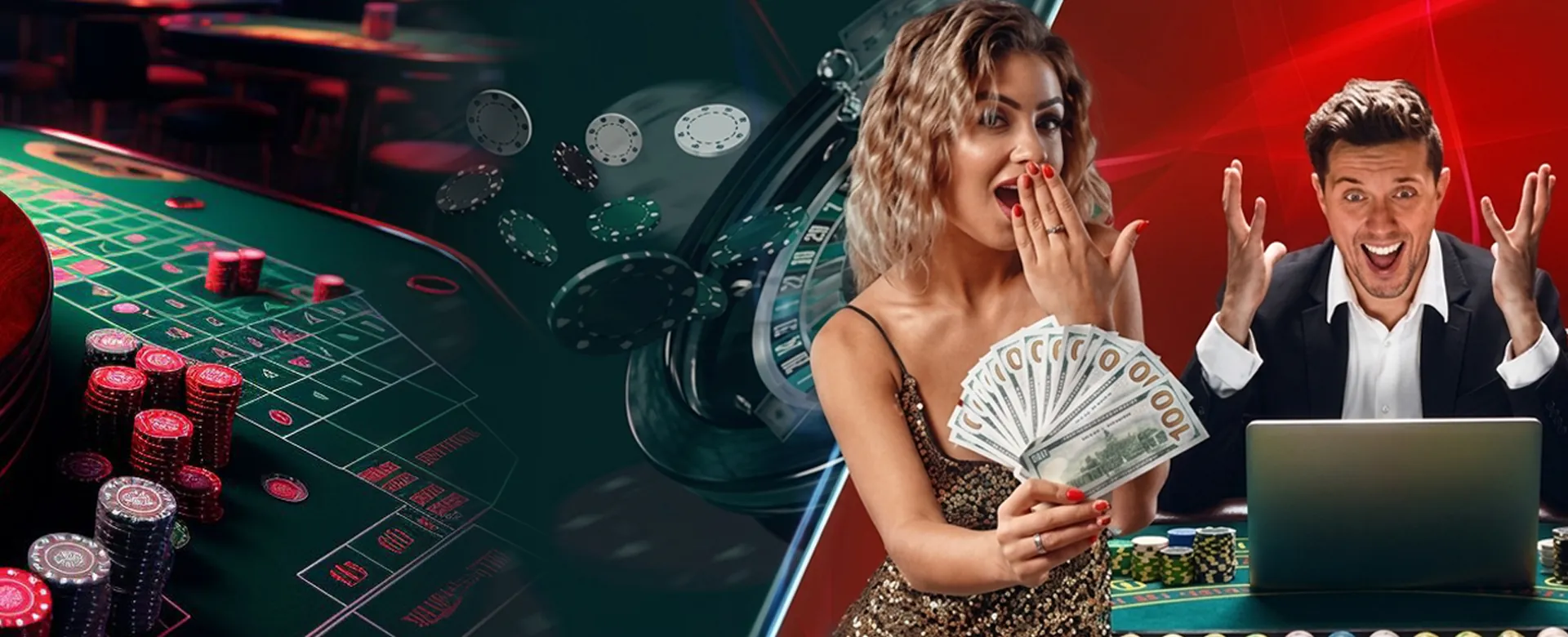 Player enjoying gperya online poker on a laptop with a golden and black theme